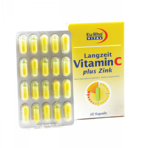 کپسول ویتامین C و زینک پلاس یورو ویتال