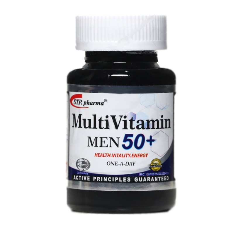 قرص مولتی ویتامین مردان بالای 50 سال اس تی پی فارما 30 عدد